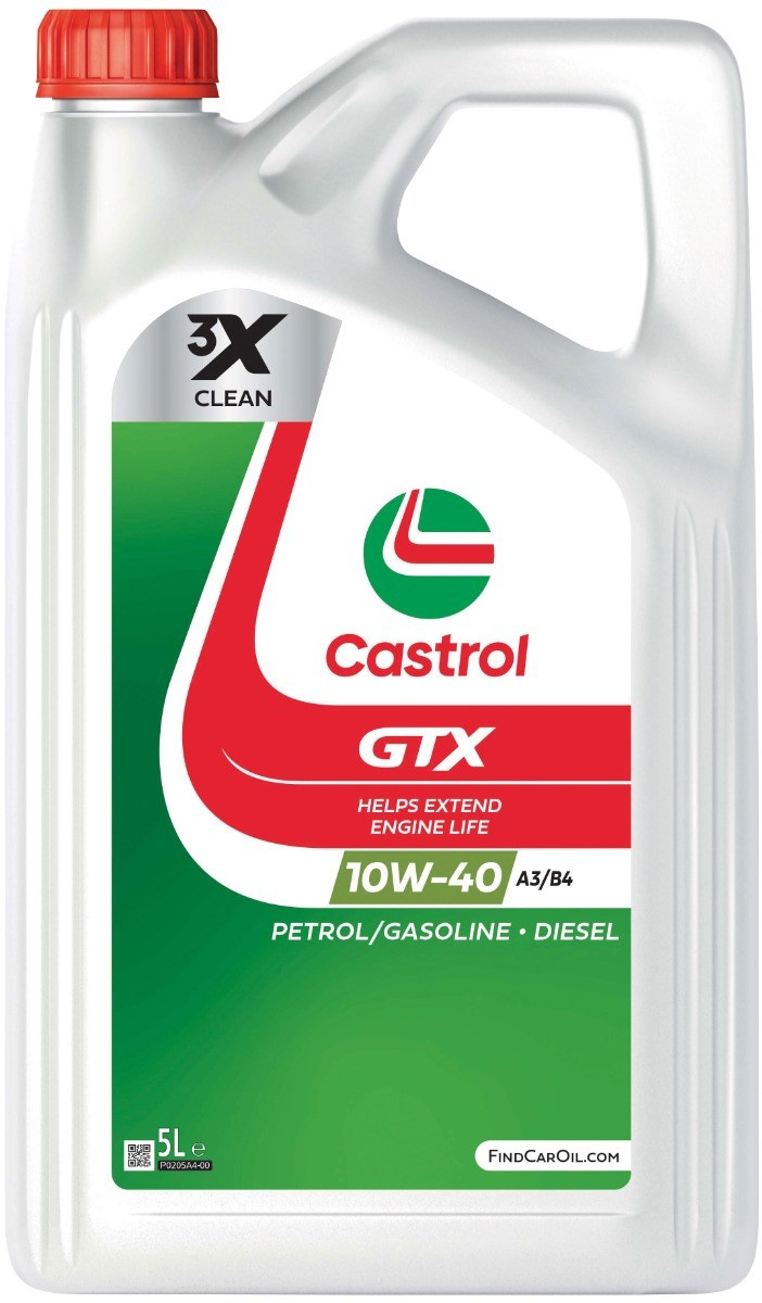 Castrol GTX 10W40 A3/B4 Motoröl 5 Liter - CROP