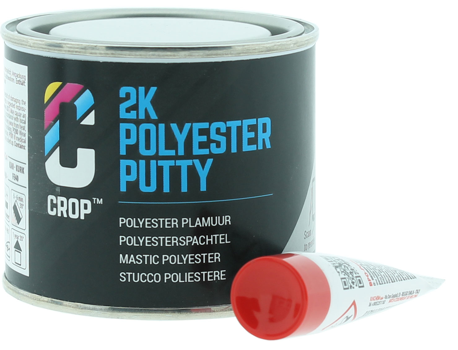Mastic polyester 2K CROP 125ml + Durcisseur - CROP