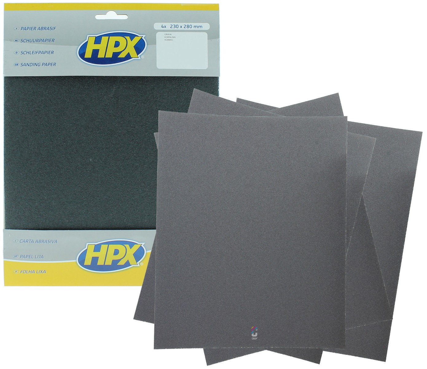 Raadplegen Banzai Plasticiteit HPX Waterproof Schuurpapier 230x280mm vellen - 4 stuks - CROP