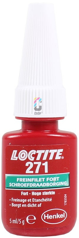 Freinfilet rouge à haute résistante LOCTITE 271 - flacon 5ml - CROP