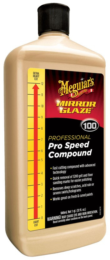3M Meguiar's M100 Mirror Glaze Pro Speed Compound, 1 Gallon