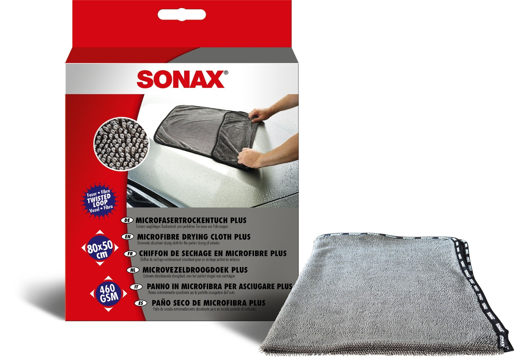 Sonax Panno D'asciugatura In Microfibra - 80x50cm - CROP