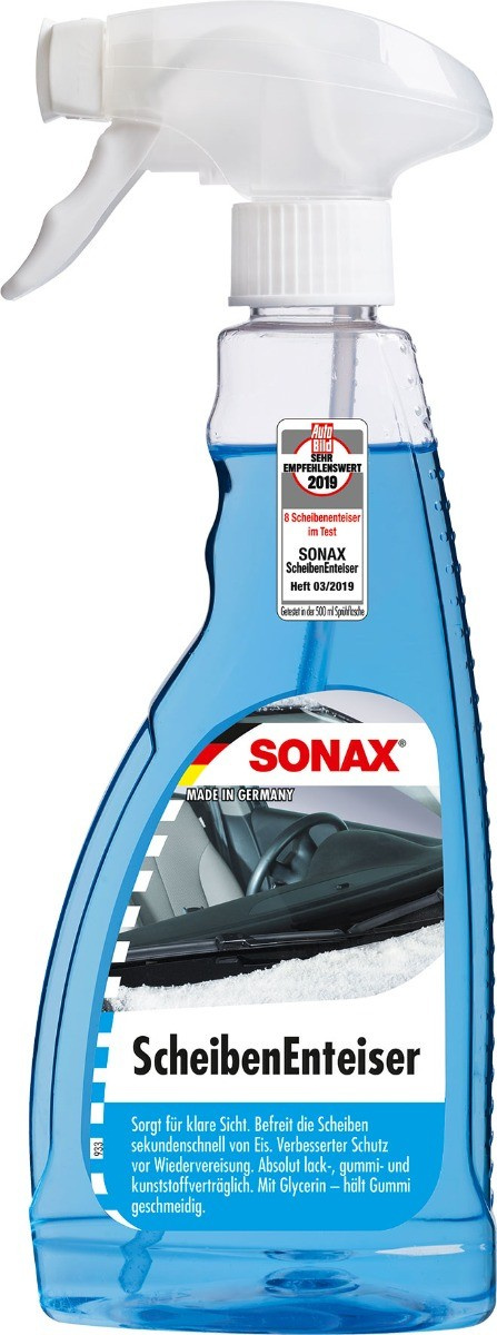 Spray de dégivrage et antigel pour vitres de voiture 500 ml, spray