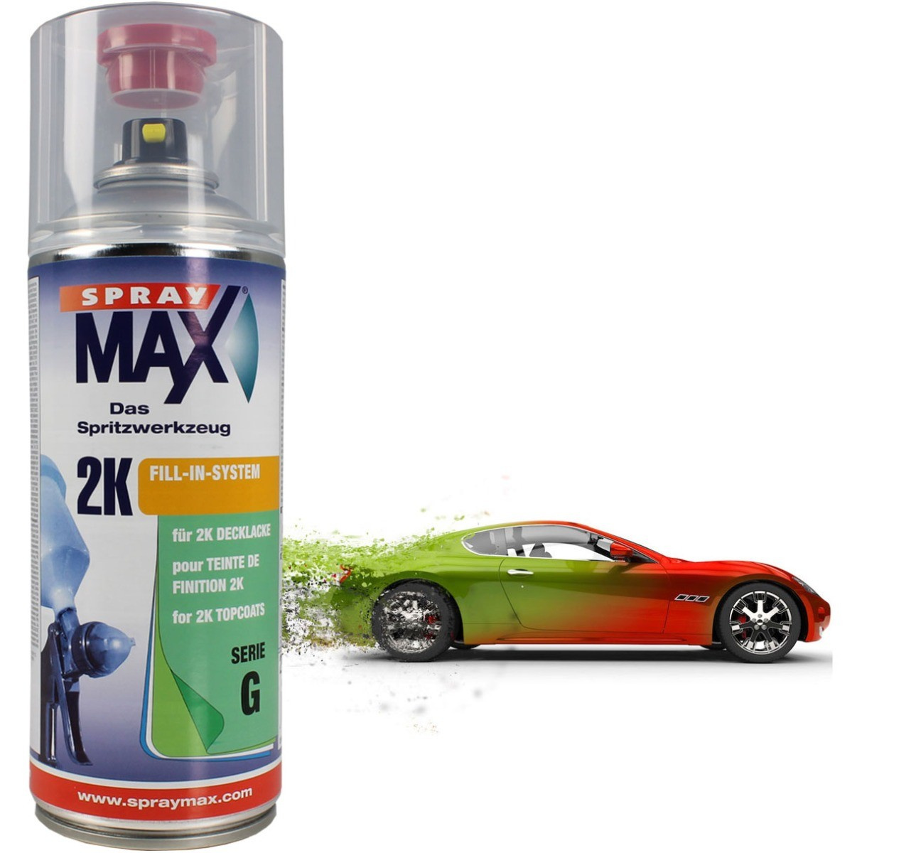 2K Autolack in Wagen- & Wunschfarbe - Spraydose 400ml - CROP