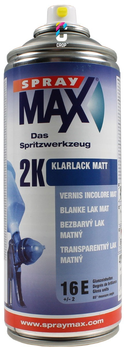 Bombe spray vernis transparent bi-composant mat SPRAX MAX pour carrosserie,  carénage 400ML