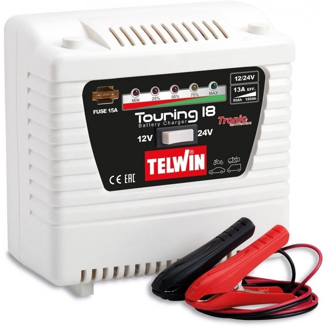 TELWIN TOURING 18 Tragbares Batterieladegerät 12V+24V