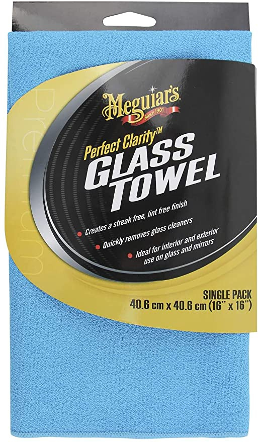 Pack of 3 MEGUIARS X190300 Blue Perfect Clarity Glass Towels 