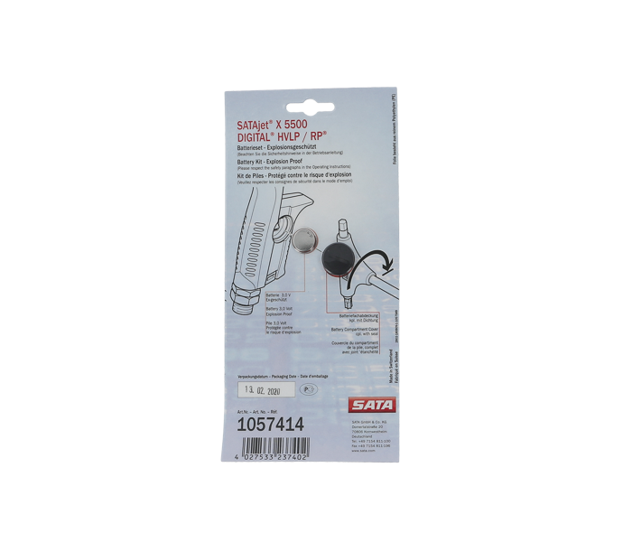 SATA Batterijset SATAjet X 5500 Digitaal