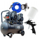 CROP Professionele Compressor Verfspuit Set - Compleet