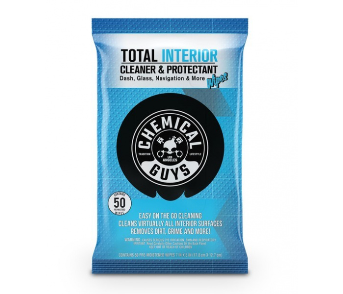Chemical Guys Innerclean Interior Quick Detailer Cleaner Wipes - 50 stuks