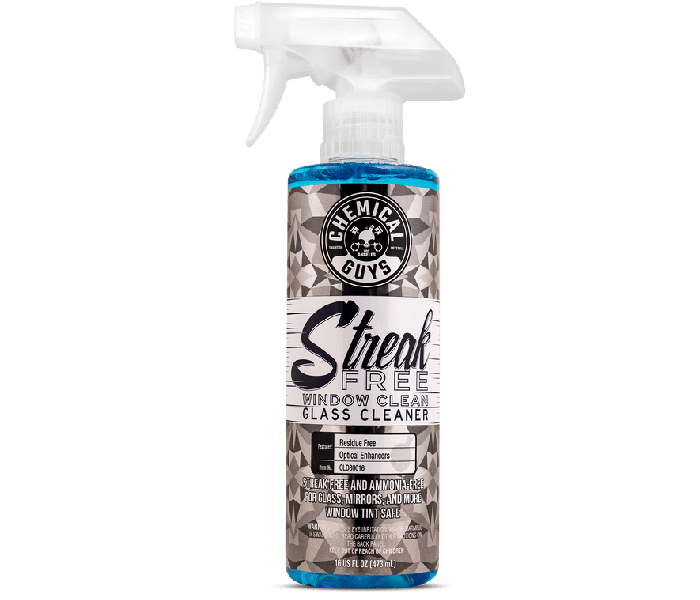Chemical Guys - Streak Free Glass Cleaner is a gentle tint safe