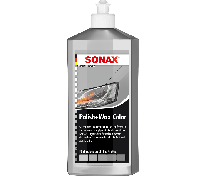 Agent polissage et cire blanc - Polish+Wax de SONAX - flacon 500ml