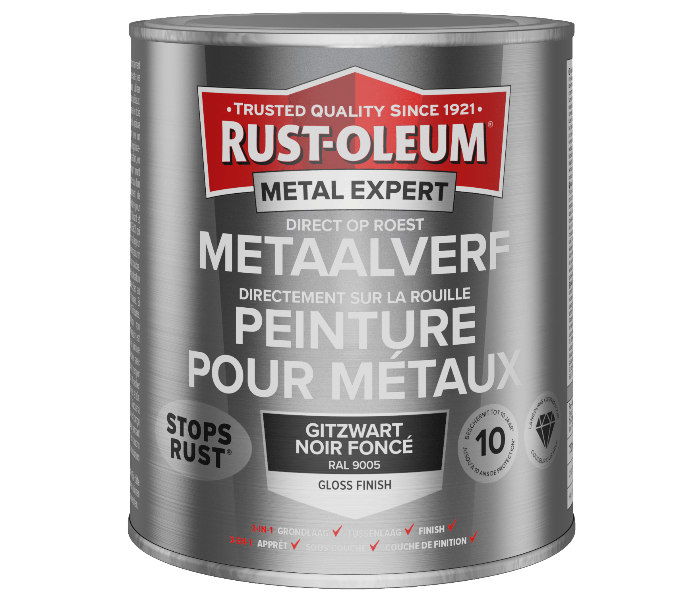 Rust-Oleum Metal Expert Direct Op Roest Metaal Verf 750ml - RAL 9005