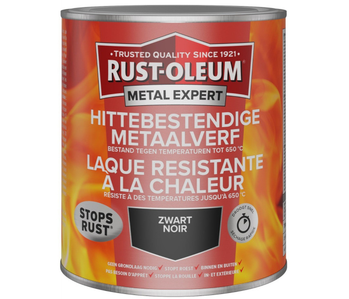 Rust-Oleum Metal Expert Hittebestendige Metaal Verf 750ml