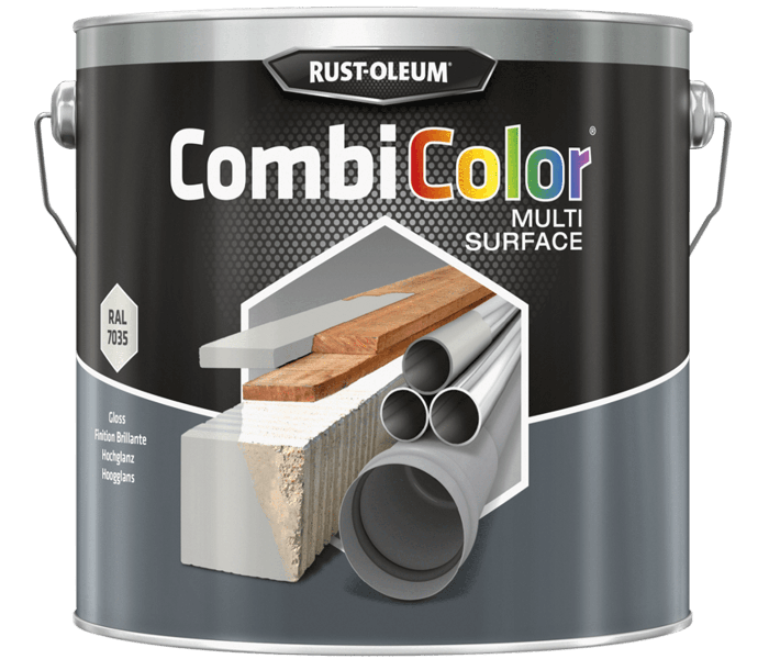 Rust-Oleum CombiColor Multi-Surface Hoogglans RAL7035 - 2,5 liter
