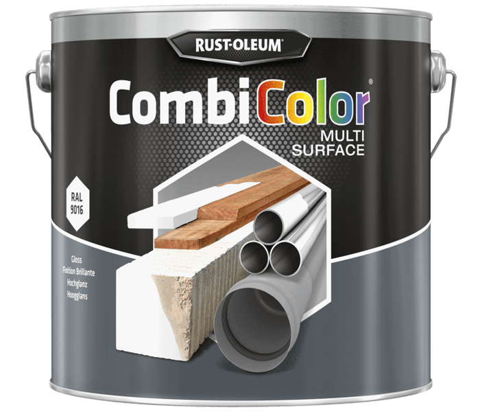 Rust-Oleum CombiColor Multi-Surface Hoogglans RAL9016 - 2,5 liter