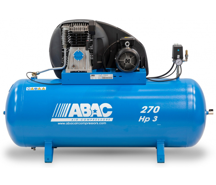 ABAC PRO A39B 270 FT3 Zuigercompressor 400 Volt - 270 liter - 10 bar