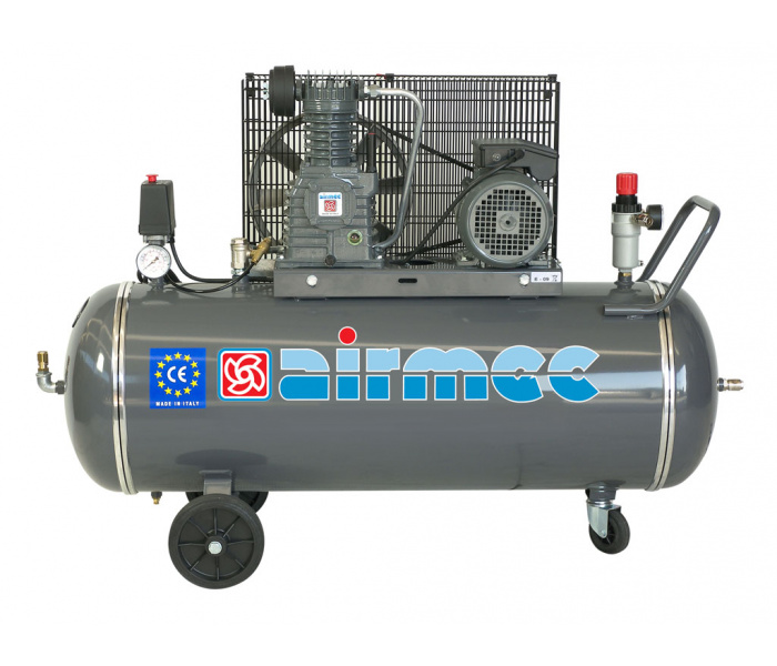 AIRMEC CRM152/CRT152 Mobile Oil Lubricated Piston Compressor - 340 ltr/min, 3 hp