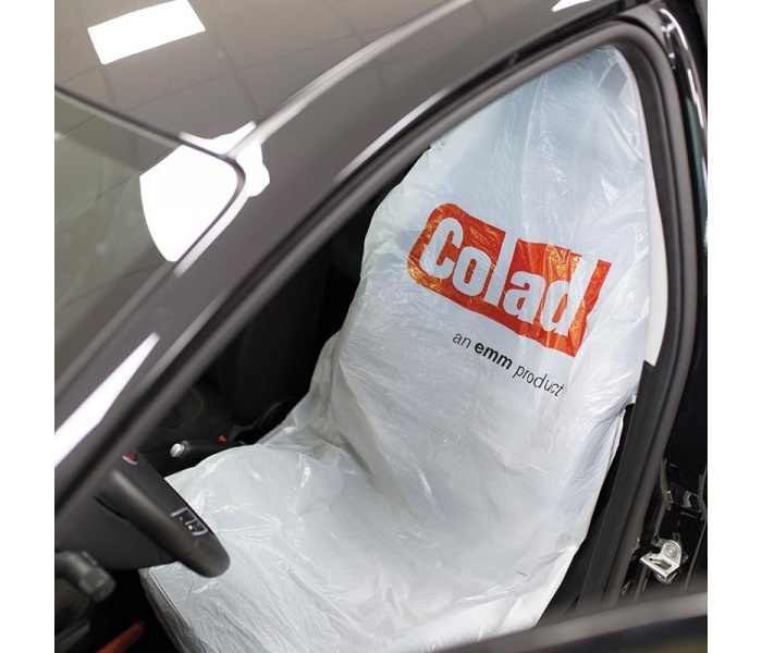Housses de siège en plastique jetables pour voiture, 100 pièces