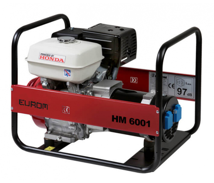 EUROM HM6001 Honda Generator 6,3 kW - 4600 Watt