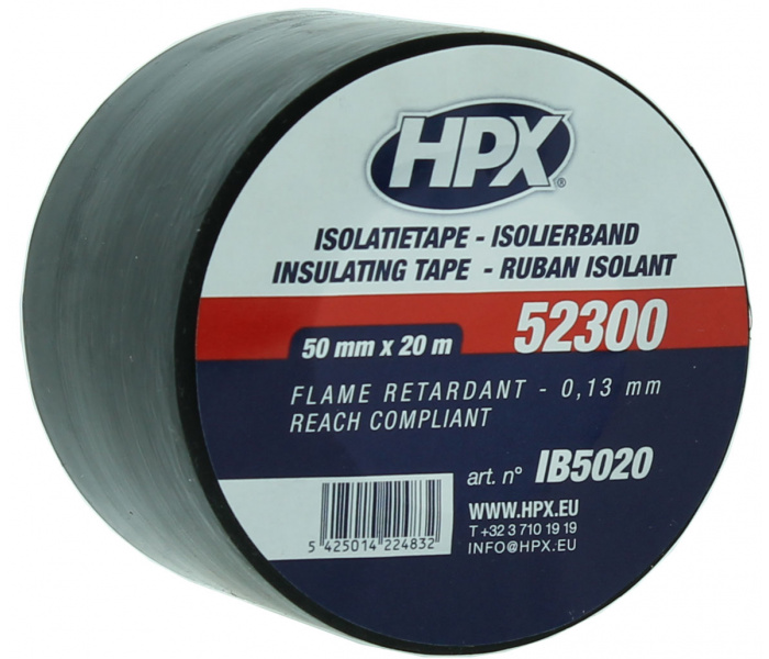 HPX 52300 Isolierband SCHWARZ 50 mm x 20 Meter - CROP