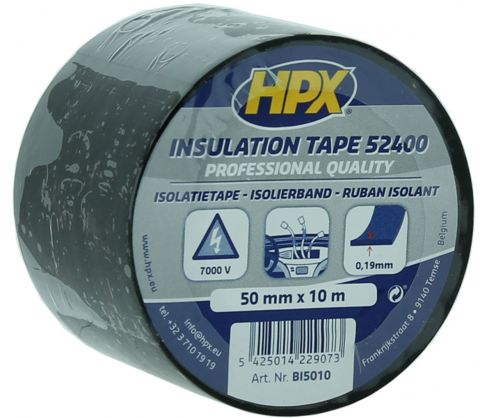 HPX 52400 Isolierband SCHWARZ 50mm x 10 Meter - CROP