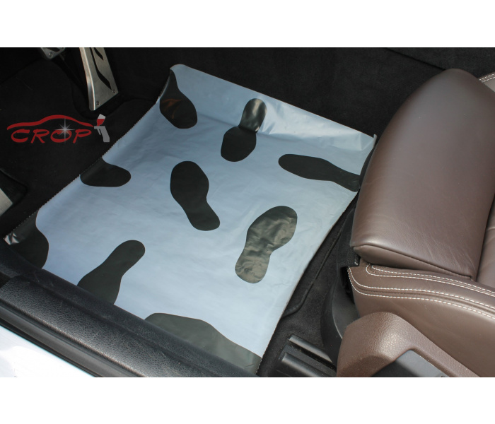 Fußmatten Kunststoff mit Anti-Rutsch Profil 500 Stck im Spenderbox -  Schnelle Lieferung - CROP