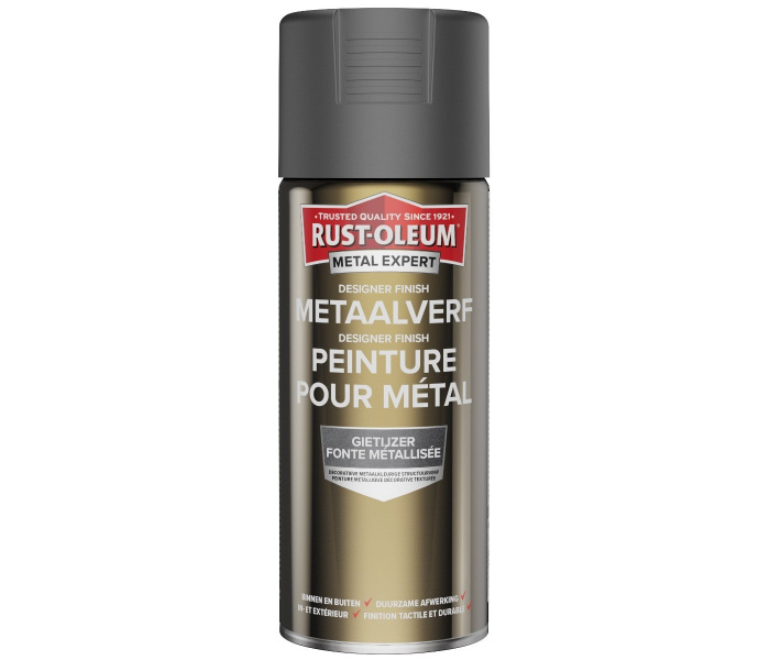 Rust-Oleum Metal Expert Designer Finish Metaal Verf Gietijzer 400ml