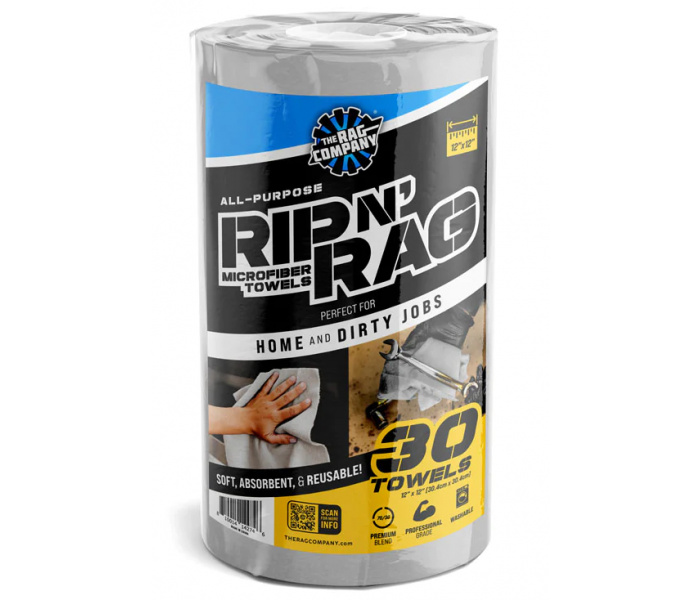 The Rag Company Rip N' Rag 30 stuks - Multifunctionele Microvezeldoeken
