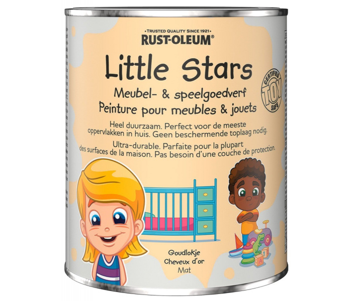 Rust-Oleum Little Stars Meubelverf en Speelgoedverf Goudlokje 750ml