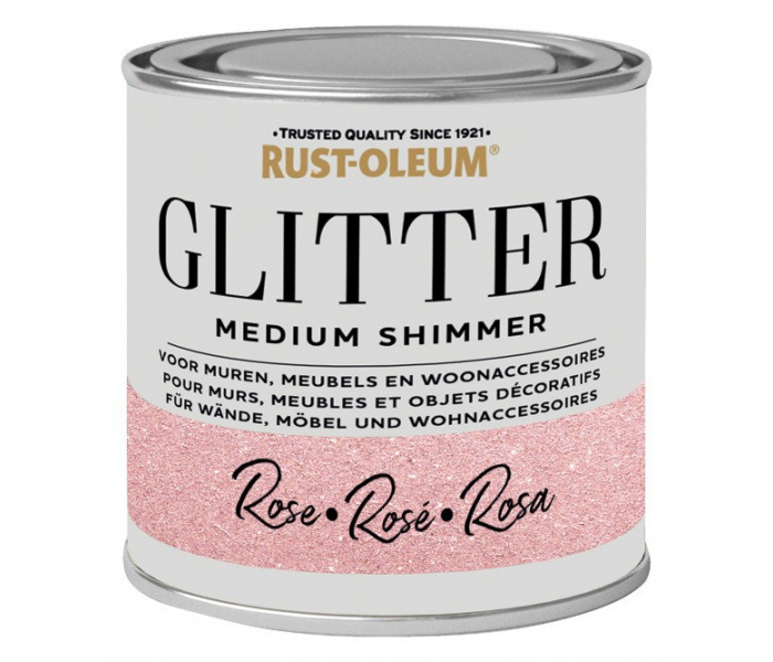 Rust-Oleum Glitterverf Medium Shimmer Roze 250ml