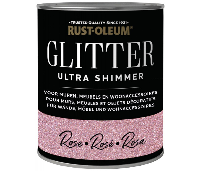 Rust-Oleum Glitterverf Ultra Shimmer Roze 750ml