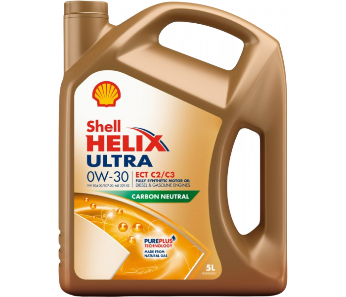 Shell Helix Ultra ECT C2/C3 0w30 motorolie 5 liter