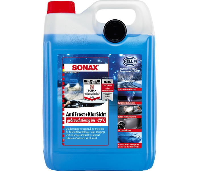 SONAX Frostschutz-Wischwasser bis -20 Grad - 5 Liter