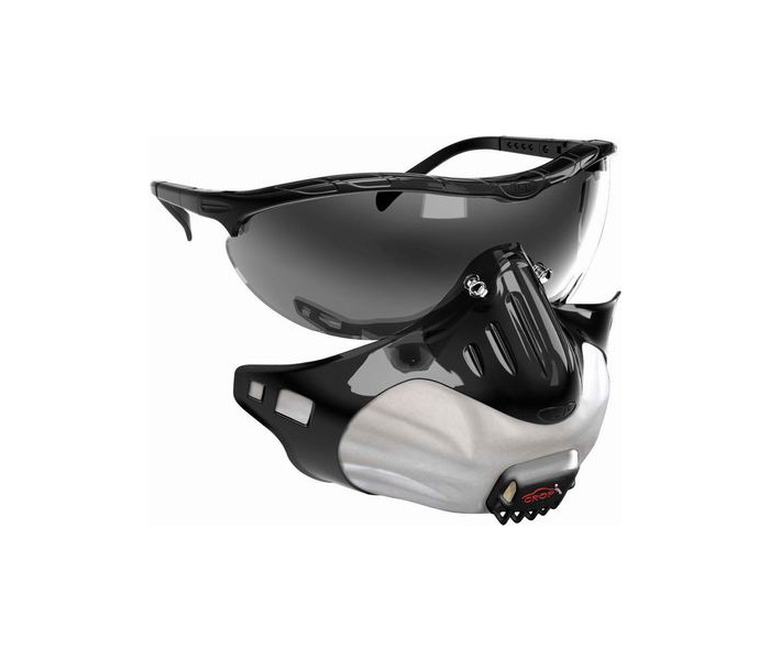 Lunettes de sécurité avec masque anti-poussière fin StealthMask FMP2 - CROP