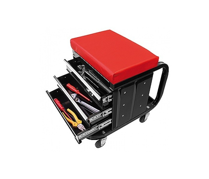 PRO-PLUS Mobile Workshop Chair with Toolbox - 3 drawers