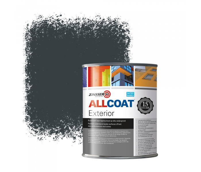 Zinsser Allcoat Exterior Wall Paint RAL 7016 Anthracite grey 1 liter